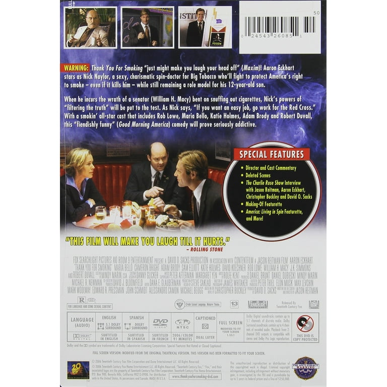 Thank you for smoking full movie online free sale