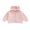 Pink, variant on Miaouyo Girl Boys Hooded Plush Jacket Adorable Solid Color Bear Ear Long Sleeve Zipper Up Outerwear
