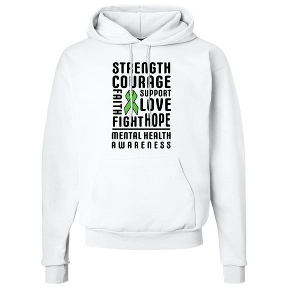 Inktastic Mental Health Awareness Strength Support Love Adult Hoodie Sweatshirt