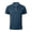 FA80_Blue, variant on Mens Polo Shirts Collared Half Zip Short Sleeve Pullover Comfortable Textured Golf Work Summer T-Shirts White L