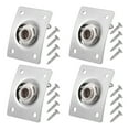 thumbnail image 1 of 4 Pcs Prise Guitare Électrique en Acier Inoxydable Carrée Argentée, 1 of 9