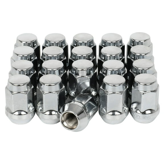 cciyu Set of 20 Chrome Lug Nuts 7/16" Wheel Lug Nuts Closed End Lug for Chevrolet for GMC for Jeep