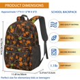 thumbnail image 3 of Camo and Maple Brown Pattern 17" Waterproof Oxford School Backpacks for Teens, S-Shape Padded Straps, for School, Travel, Hiking, Camping, 3 of 5