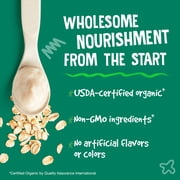 Earth's Best Organic Whole Grain Oatmeal Baby Infant Cereal 4+ Months, Clean Label , Non-GMO, Iron Fortified, 8 oz Box