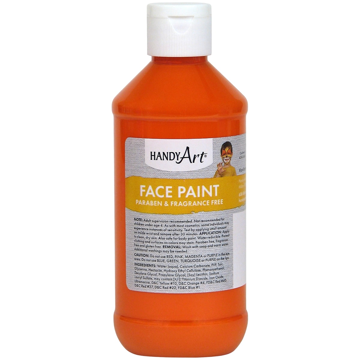 Handy Art Face Paint 8ozOrange