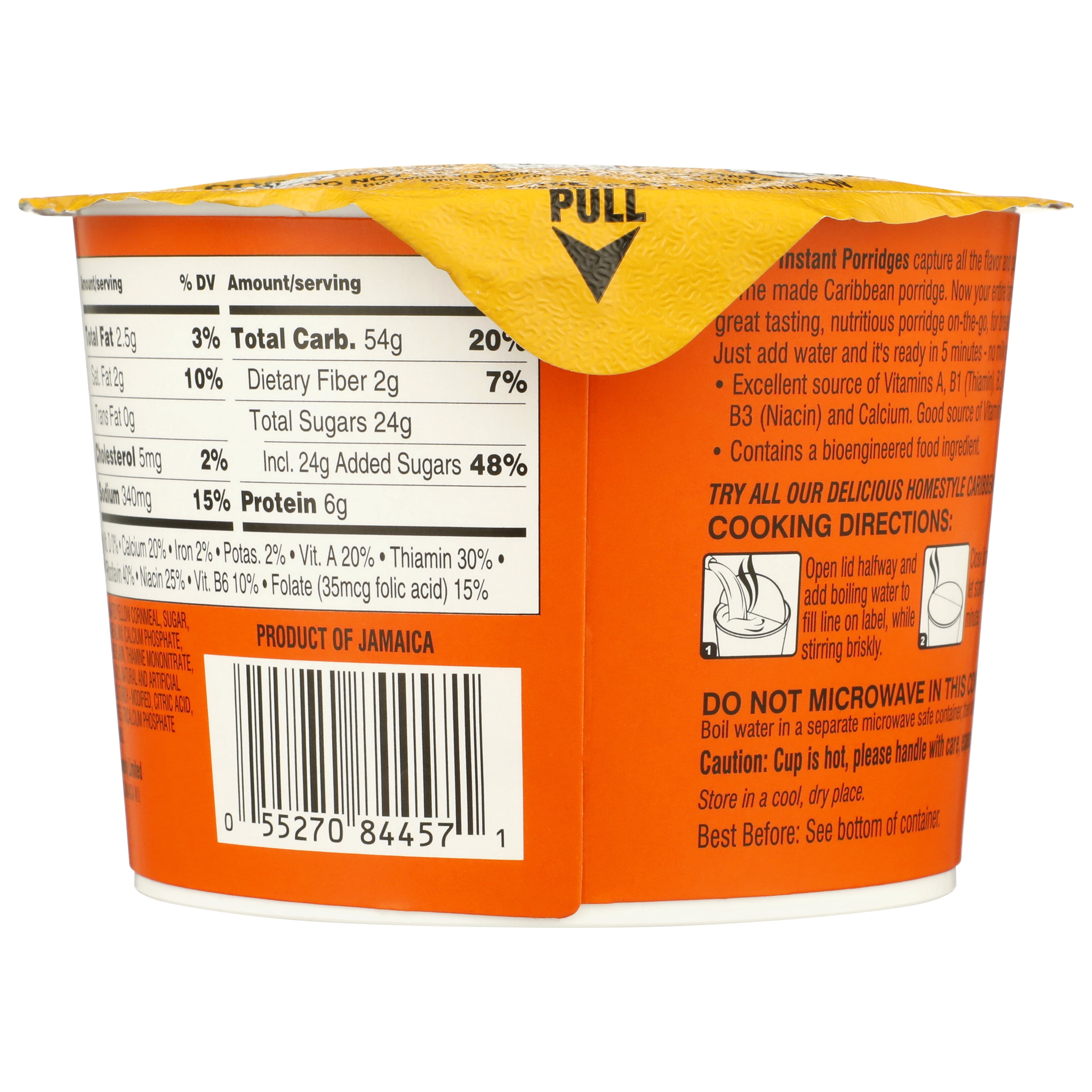 (6 pack) Grace Cornmeal Porridge, 2.12 oz