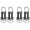 4pcs, variant on Portable Rechargeable Keychain Flashlight, 1200 Lumens Mini EDC LED Flashlight with 7 Modes, Waterproof Tiny Pocket Key Chain Light for Emergency Camping Men Women (4pcs)