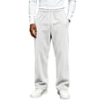 thumbnail image 6 of Ozmmyan Mens Casual Corduroy Sweatpants Elastic Waist Drawstring Straight Leg Trousers with Pockets Winter Warm Pants, 6 of 6