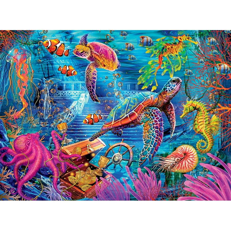Buffalo Games Marine Color - Colorful Ocean 1000 Pieces Jigsaw