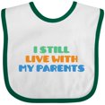 thumbnail image 3 of Inktastic I Still Live with My Parents Boys or Girls Baby Bib, 3 of 4