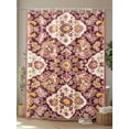 thumbnail image 4 of Fsddascl Red Boho Shower Curtain Set - 60" x 72" Washable Bathtub Curtain with 12 Hooks, Country Vintage Aesthetic Ethnic Aesthetics Waterproof Fabric Stall Shower Curtains for Bathroom/Bathtub, 4 of 6