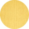 thumbnail image 1 of Ahgly Company Indoor Round Abstract Yellow Contemporary Area Rugs, 4' Round, 1 of 4