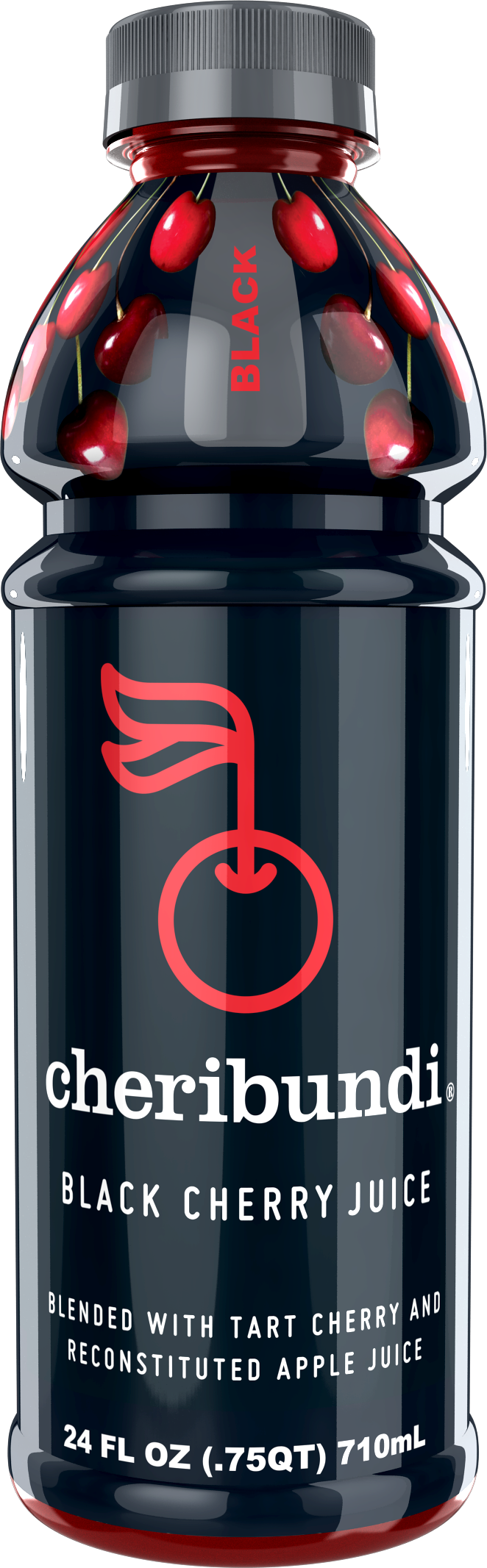 Cheribundi Black Cherry Juice, Black Cherry, 24 Fl Oz