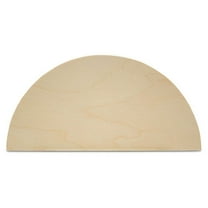 Half Circle Cutouts 5 inch, pack of 50 Semicircle Wooden Cutouts for Crafts, Wood Signs & Unfinished Wood Door Hangers, by Woodpeckers