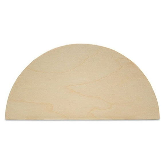 Half Circle Cutouts 5 inch, pack of 50 Semicircle Wooden Cutouts for Crafts, Wood Signs & Unfinished Wood Door Hangers, by Woodpeckers