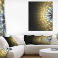 thumbnail image 1 of Amazing Gold Symmetrical Fractal Flower - Floral Canvas Art Print, 1 of 3