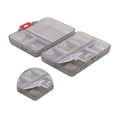 thumbnail image 3 of Unique Bargains Durable 9 Grids Double Layer Pill Case Gray, 3 of 6
