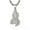 Silver, variant on Ice City Men's Praying Hands Pendant Necklace, Cubic Zirconia - Gold