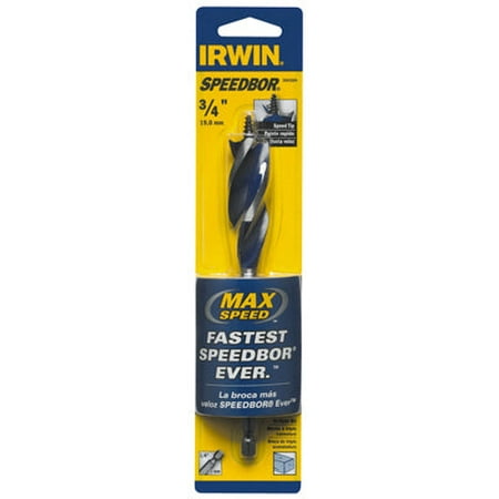 

Irwin Tools 3041004 Speedbor Max Speed Standard Length Drill Bit 3/4 x 6