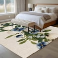 thumbnail image 4 of 5'x8' Area Rugs, Spring Floral Indoor Outdoor Area Rug for Living Room Bedroom, Botanical Green Blue Summer Floral Washable Bathroom Rugs Kitchen Floor Carpet Mats Home Decor Aesthetic, 4 of 8