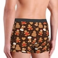 thumbnail image 3 of Uemuo Christmas Gingerbread Cookies Pattern Men's Boxer Briefs,Trunk Anti-Chafing,Comfortable, Durable, and Stylish Underwear-Medium, 3 of 9