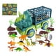 thumbnail image 4 of Camión de transporte, juguetes de dinosaurios con figuras de dinosaurios y jaula, coche de dinosaurio extraíble para pequeños, regalo de cumplea Estilo F Sunnimix Camiones de dinosaurios, 4 of 8