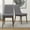 Grey, variant on Noble House Oprah Kate Dining Chair Set, Mid-Century Modern Linen Upholstery with Wood Legs, Set of 2, Grey