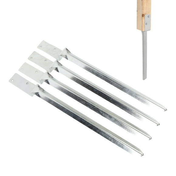 Mailbox Fence Post Spike, Easy Installation Galvanized Coating Fence Post Anchor Steel for Outdoor Swing