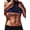 Black（Lining Blue）, variant on Pukitry Men Sauna Sweat Vest Slimming Shapewear Comression Fitness Body Shaper Workout Tank Top Polymer Waist Trainer Sauna Suits