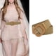 thumbnail image 4 of Cinturón de cintura tejido de paja ancha , cinturón estilo bohemio elástico, hebilla de resina delgada larga para fiesta, Sunnimix cinturón de cintura para mujer, 4 of 7