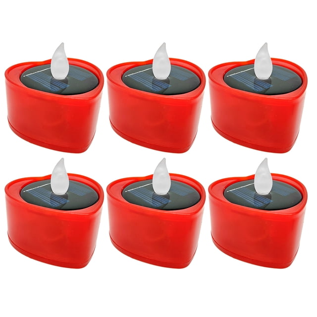 Coofit 6PCS LED Tea Light Flickering Flameless Tealight LED Candle for Wedding Party
