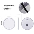 thumbnail image 6 of LUVODI Round LED Illuminated Bathroom Vanity Mirror with Front and Backlit Dimming Demister 24in, 6 of 11