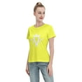 thumbnail image 3 of Moisture Wicking Women'S Basic Short Sleeve T-Shirt Yellow Large, 3 of 5