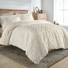 Better Homes and Gardens 3-piece Chenille Duvet Cover Set, King, Ivory