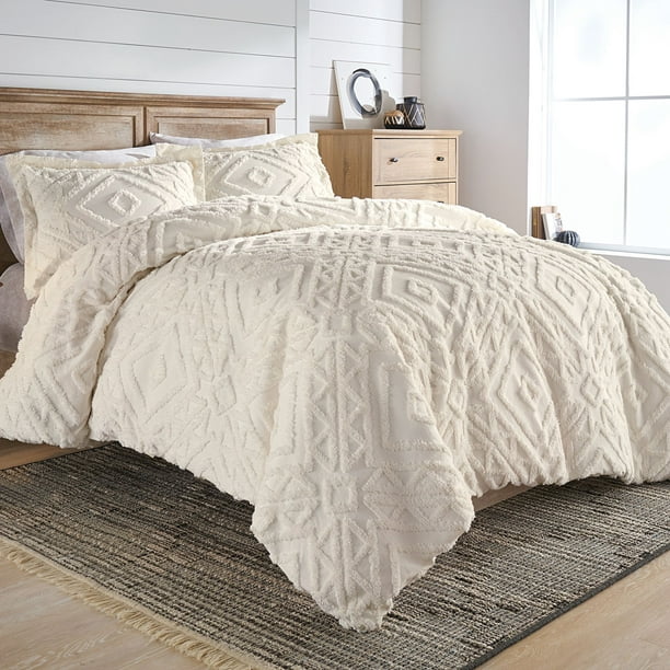 Better Homes And Gardens Chenille 3, Difference Between King And Queen Duvet Cover Set