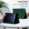 thumbnail image 7 of Dteck for for iPad Mini 7 (A17 Pro) 2024,iPad Mini 6 Generation 8.3 Inch Case 2021, Premium PU Leather Card Slots Adjustable Stand Cover with Auto Sleep/Wake Feature Protective Case, Green, 7 of 7