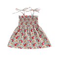 thumbnail image 1 of CHUANK Robe d'Été à Bretelles à Fleurs pour Tout-Petits, Enfants, Bébés Filles, 1 of 7