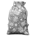 thumbnail image 1 of Big Sale ! ZBBMUYHGSA Home Textile Storage,Storage Case,Christmas Drawstring Pocket Snowflake Cotton Linen Gift Bag Linen Candy Storage Bag, 1 of 2
