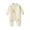 Yellow, variant on QIbmong Infants Newborn Romper Button down Long Sleeve Collared V Neck Bodysuit Casual Claw Embroidery Cute Winter Warm Clothing Sets(12-18 Months,Yellow)