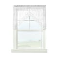 thumbnail image 2 of Melody Jacquard Lace Window Curtain Swag Pair 36" x 32" in White, 2 of 4