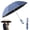 Blue, variant on Creative Ring Buckle Windproof Reinforced Umbrella, Automatic Folding UV Umbrellas with Ring Handle, Travel Automatic Umbrella Open Close Auto,Reflective Safety Strip, Sunny or Rainy