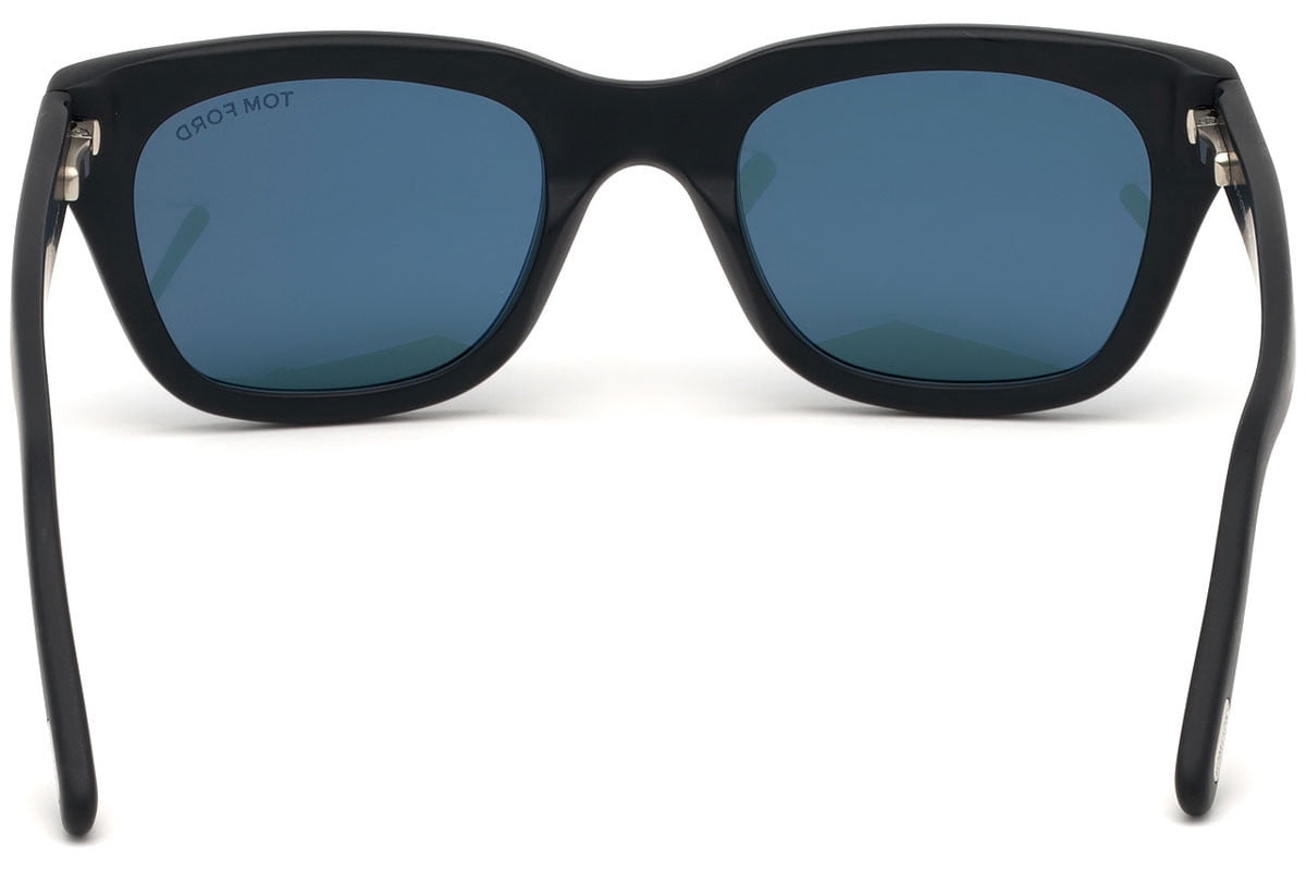 TOM Snowdon FT0237 05V Sunglasses Matte Black Frame Blue Lenses - Walmart.com