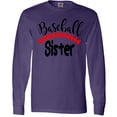 thumbnail image 3 of Inktastic Baseball Sister Long Sleeve T-Shirt, 3 of 5