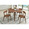 thumbnail image 3 of New Classic Furniture Gabby Solid Wood Round Dining Table in Walnut, 3 of 7