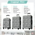 thumbnail image 3 of Luggage Sets 3 PCS Hardshell, 20" Carry on Luggage with TSA Lock, 24" Lightweight Checked Luggage, 28" Suitcase Set with Spinner Wheels for Women Men, White+Black Leopard, 3 of 10