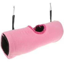 FENGGUIQU Pink Small Pet Tunnel Hideout Nest for Hamsters Guinea Pigs and Chinchillas