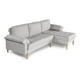 thumbnail image 3 of Sala Modular Reversible Makora Cavalli Con Memory Foam, Color Gris Claro, Lino Respaldo Reclinable De 3 posiciones., 3 of 11