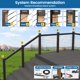 thumbnail image 5 of Muzata 10 Pares Kit De Barandilla De Cable Negro 1/8"" Swage Toggle Turnbuckle Hardware T316 Acero Inoxidable Para Poste De Madera Sistema Woodeasy Ángulo 180 Cubierta De Escalera Ajustable 10 Líneas, 5 of 5