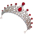 thumbnail image 2 of Shisuyan Girls Crown Metal Crown Hair Jewelry Kids Tiara Birthday Party Rhinestone Tiara Costume Accessory, 2 of 9