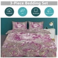 thumbnail image 5 of 3 Pcs Soft Bedding Set, Includes 1 Duvet Cover with Zipper And 2 Pillow Shams,Jouy Pattern Twin(86"x70"), 5 of 8